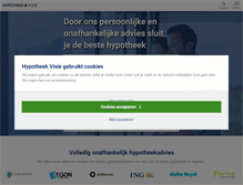 Tablet Screenshot of hypotheekvisie.nl